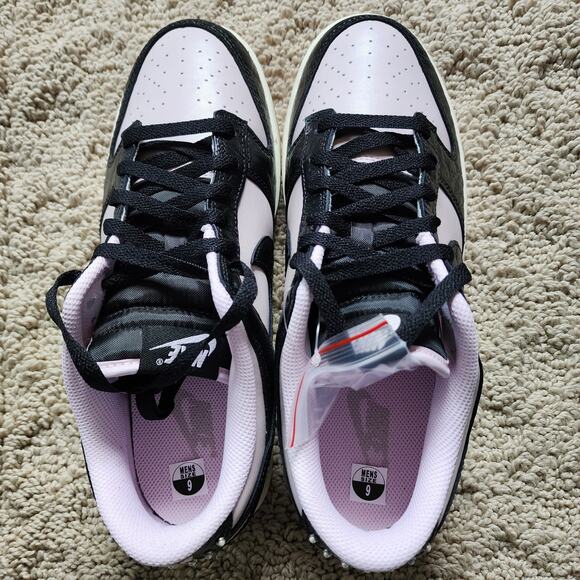 Nike Dunk Low Black Platinum Violet Croc Brand New Sz 9 - Picture 5 of 10